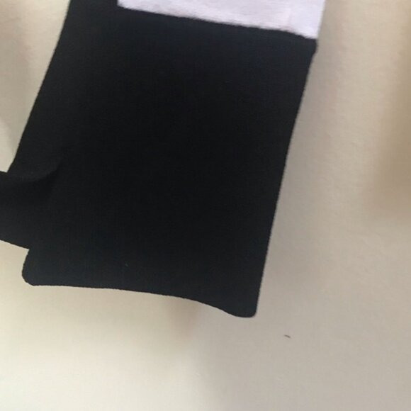 Louis Vuitton NEW Sweater Top Flare Sleeve Cuffs Uniform White Black Knit Crew S - Picture 11 of 16